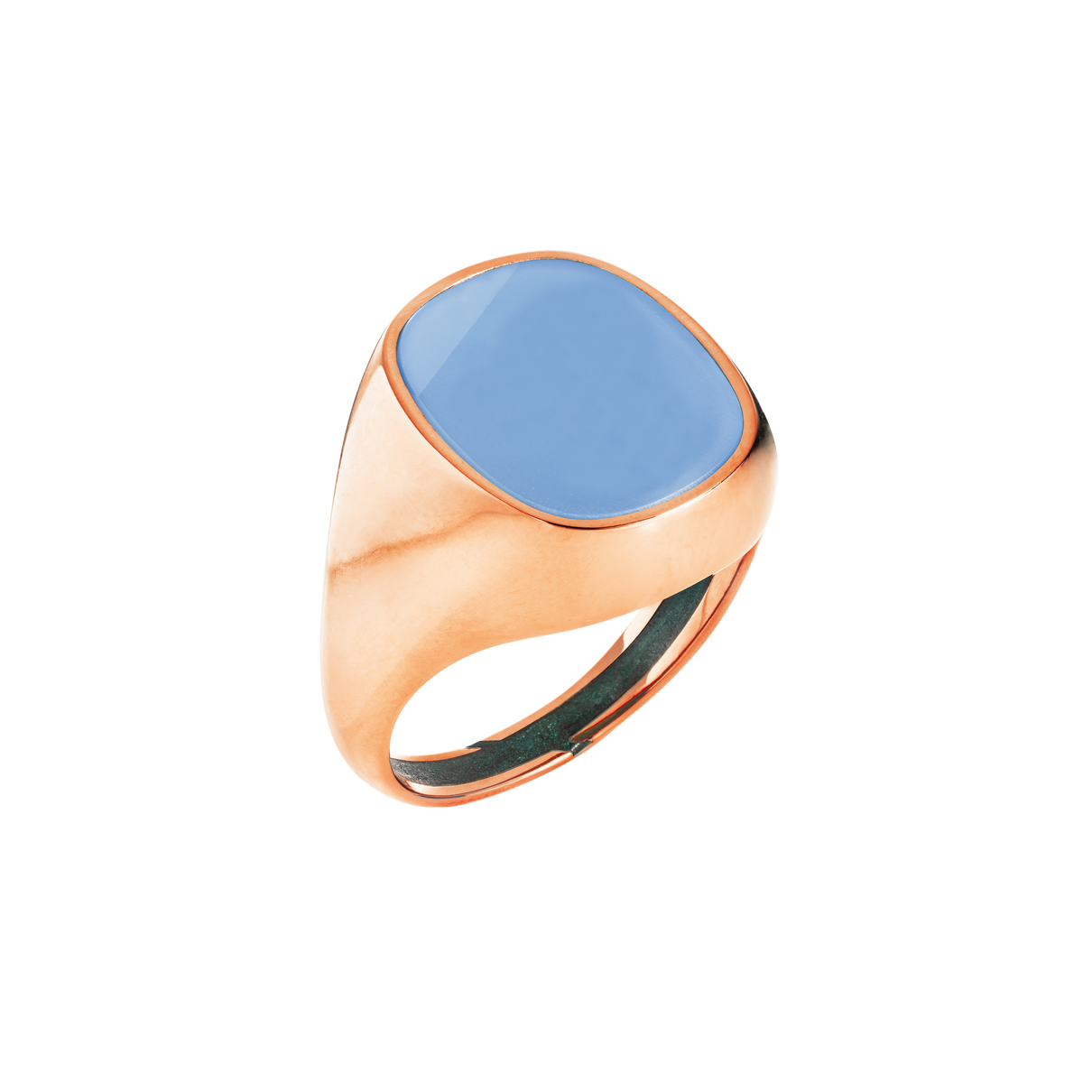 Ring MONEE 03 - Chalcedon hellblau