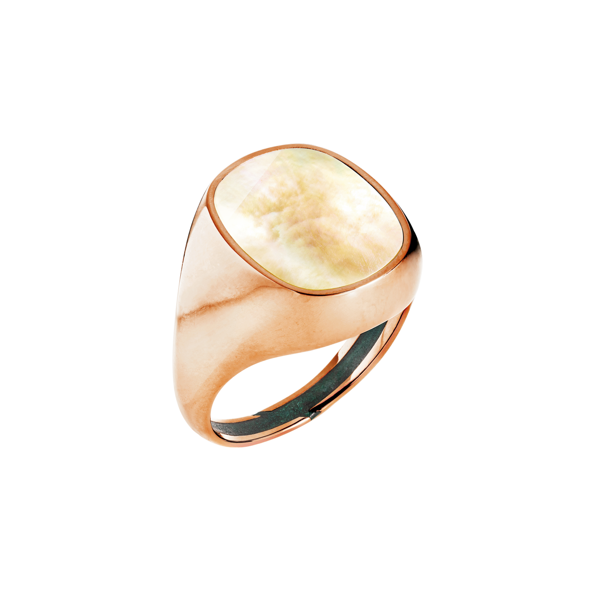 Ring MONEE 03 - Perlmutt goldfarben