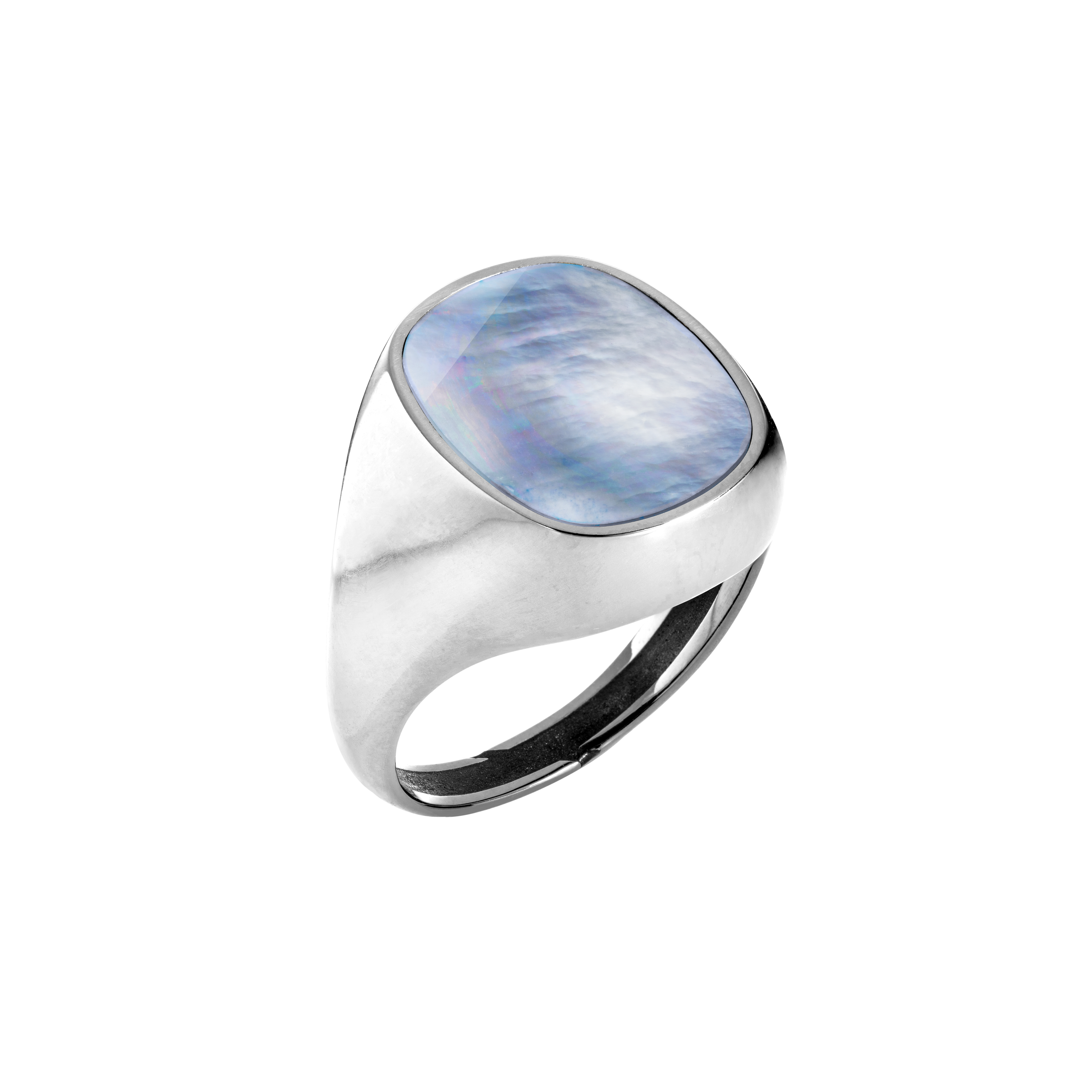 Ring MONEE 03 - Perlmutt hellblau