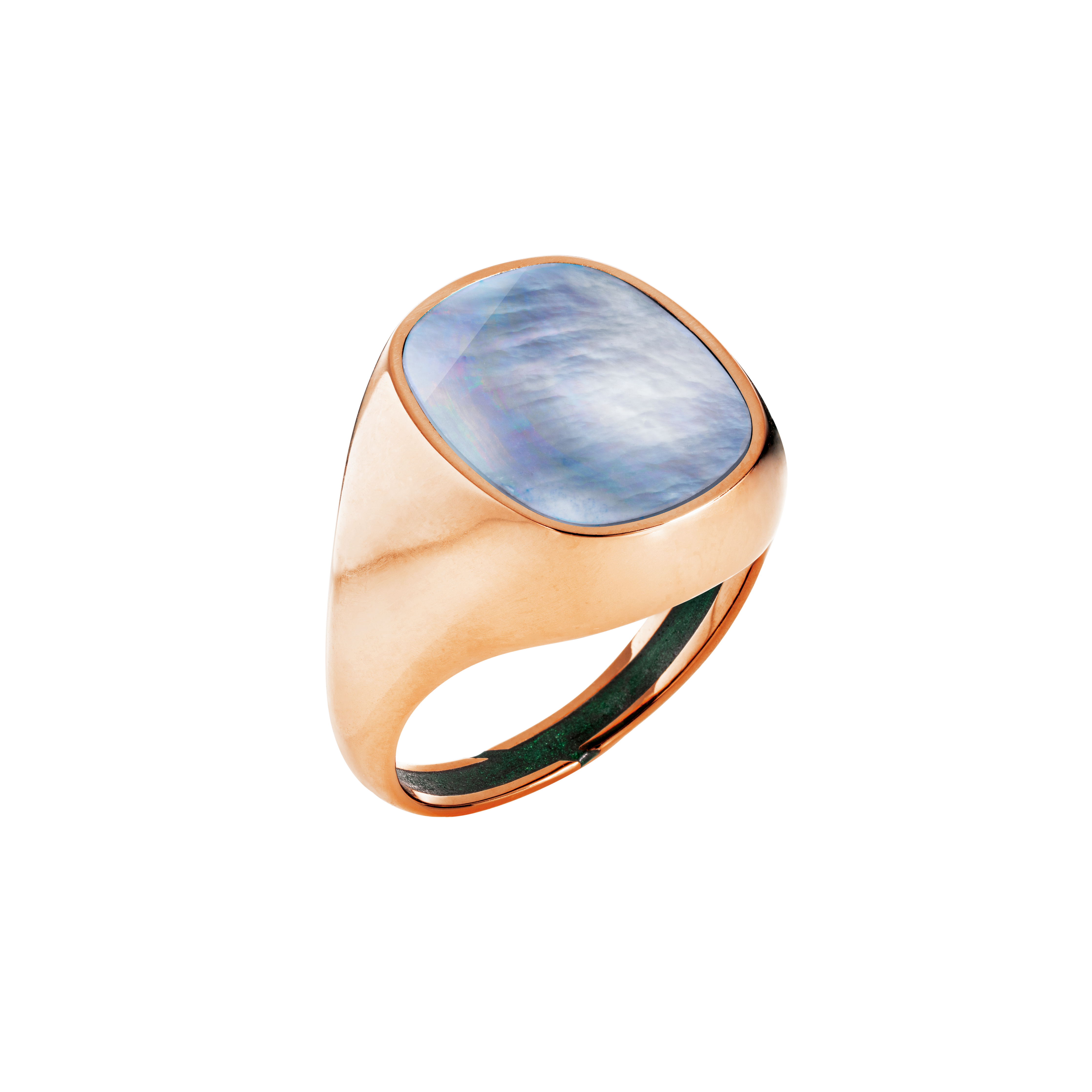 Ring MONEE 03 - Perlmutt hellblau
