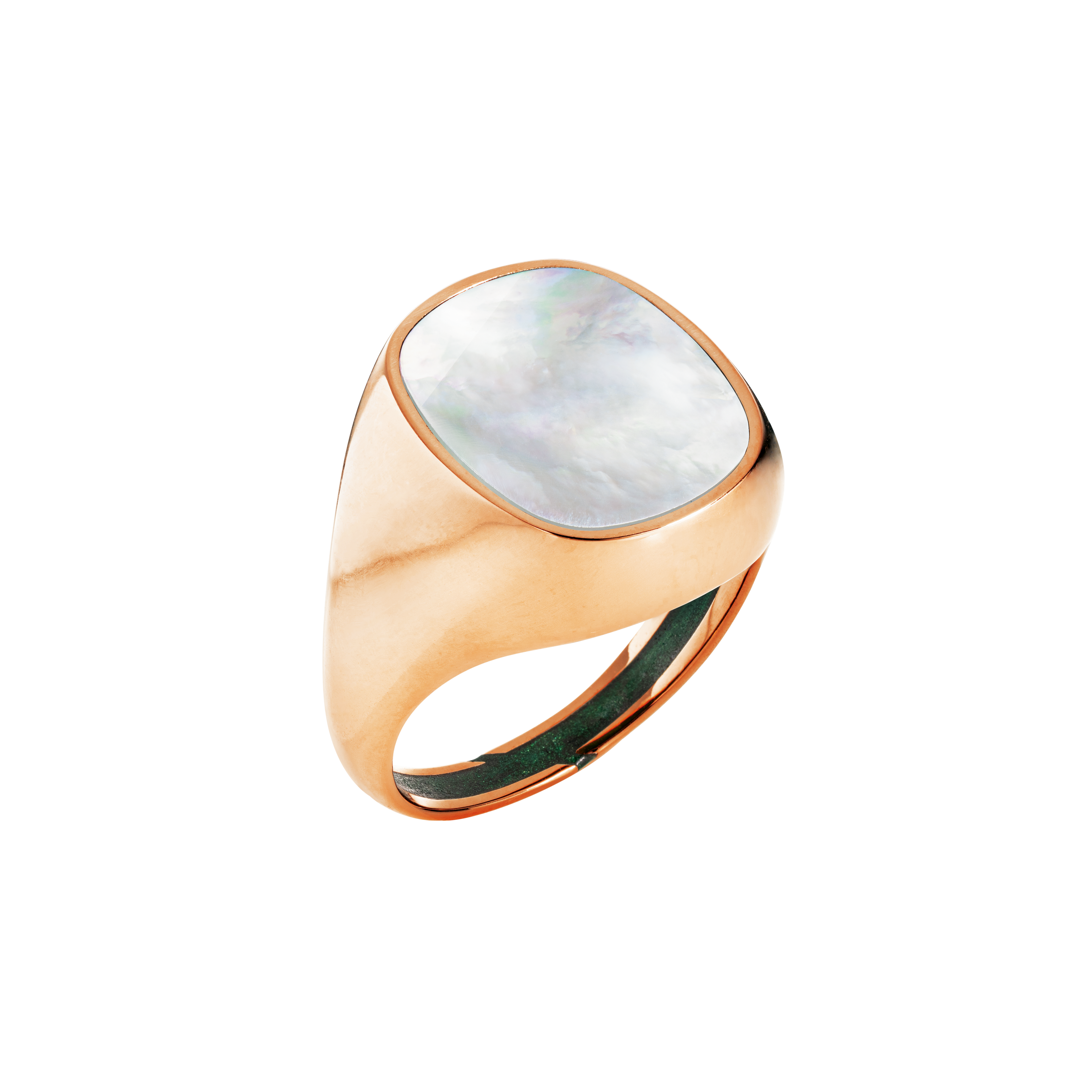 Ring MONEE 03 - Perlmutt weiß